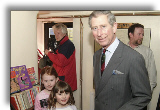 Prince Charles meets the local children